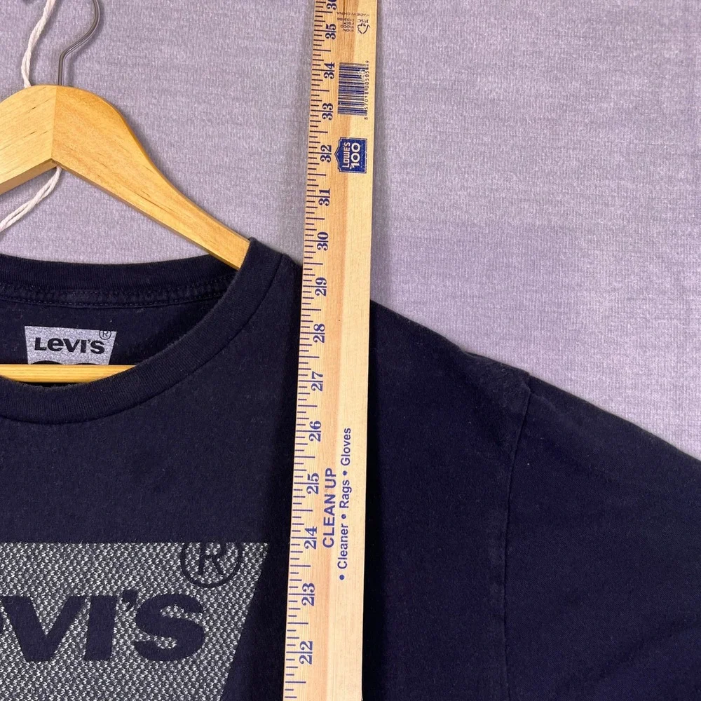 Levi's Batwing Graphic Logo Short Sleeve T Shirt Mens XL Black Cotton